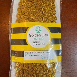 Gold 6mm Ric Rac